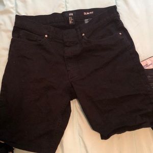 H&M Black Shorts